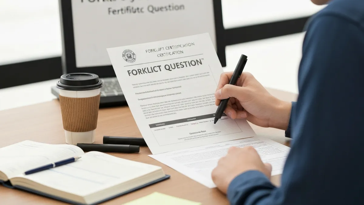 Forklift - Forklift certification Certification certification study resource