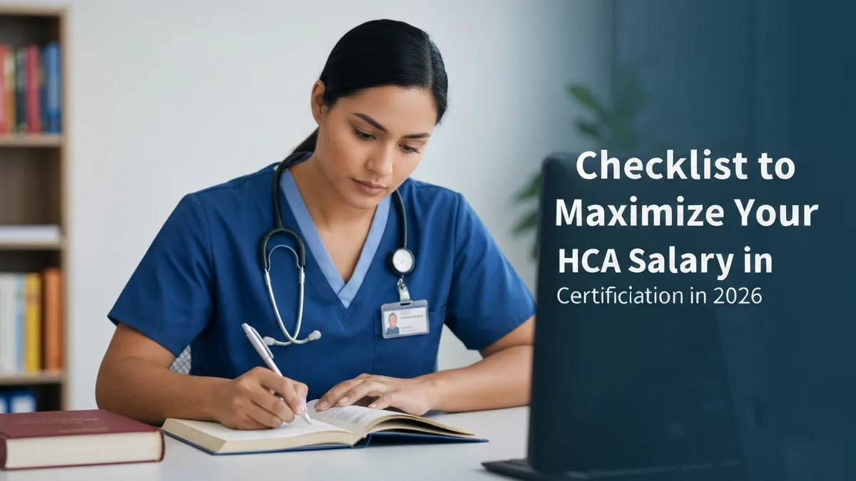 Checklist to Maximize Your Hca Salary in 2026 - HCA - Health Care Assistant Certification certification study resource