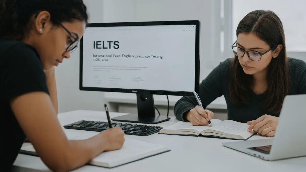 IELTS - International English Language Testing System IELTS Exam Fee in the United States 2026–2026 study guide illustration