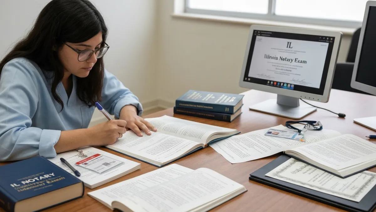 Illinois Notary Exam - IL Notary - Illinois Notary Exam certification study resource