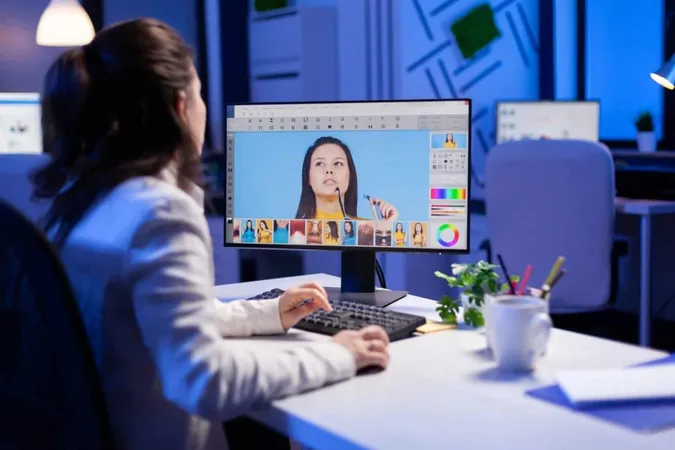 Creative Creator Doing Portrait Retouch Using Color Grade Late Night Professional Editing Office X - Adobe Certified Expert in Photoshop study guide