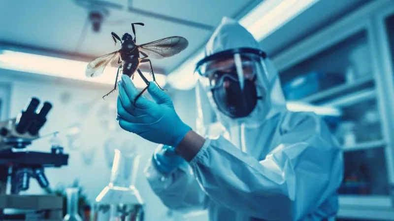 Researcher Sterilized Lab Geared Up Protection Carefully Holds Up Specimen Study Its Features Shedding Light Advanced Scientific Inquiry X - Associate Certified Entomologist study guide