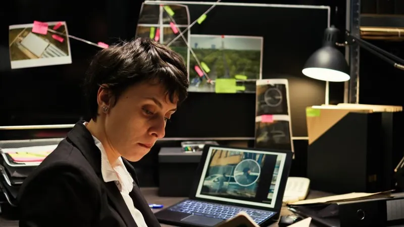 Young Woman Using Laptop Office X - AccessData Certified Investigator study guide