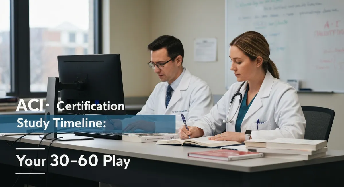 Aci Certification Study Timeline: Your 30-60 Day Plan guide - ACI Certification certification study resource