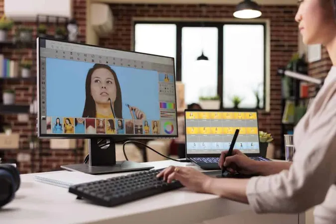 Asian Photographer Editing Picture With Retouching Software Computer Working With Retoucher Interface Edit Art Photograph With Color Grading Visual Contrast Multimedia Production X - Adobe Certified Professional study guide