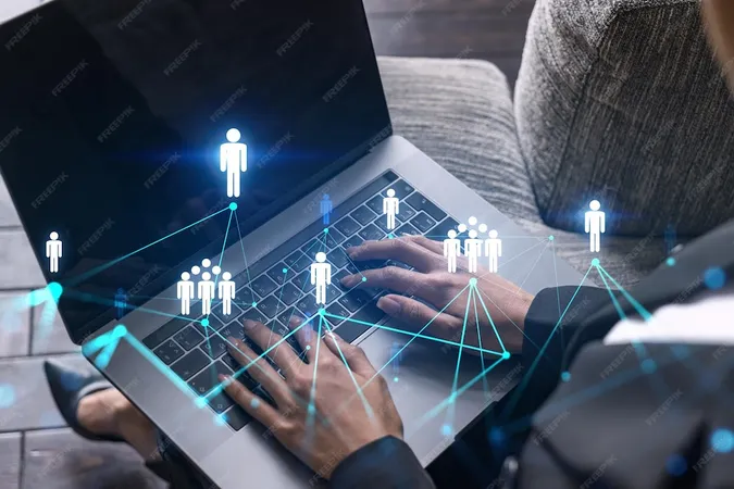 Businesswoman Typing Laptop Office Social Network Icon Hologram People Connection Concept Double Exposure - Aruba Certified Professional Certification study guide