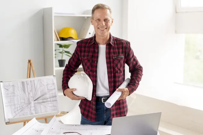 Architect Smiling While Posing Office X - AutoCAD Certified Professional study guide