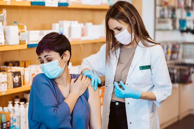 Young Woman Standing Against Wall X - APhA Pharmacy-Based Immunization Certificate study guide