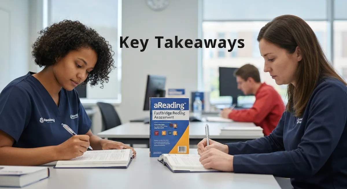 Key Takeaways guide - FastBridge Reading Assessment certification study resource