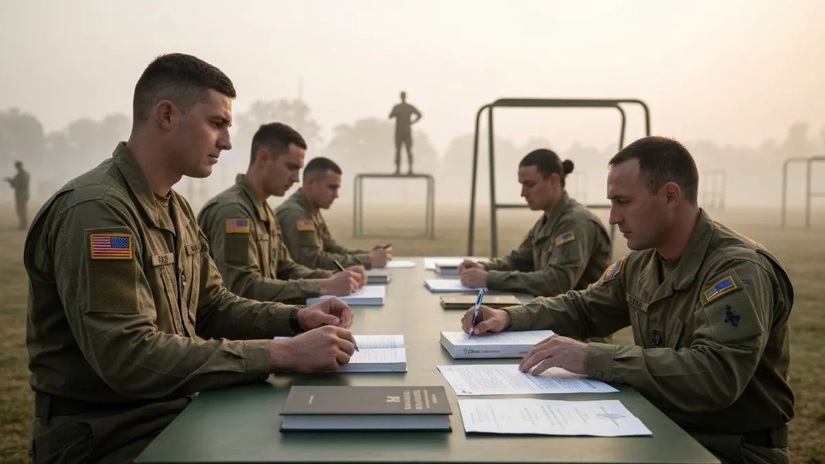 ASVAB AFQT score range chart showing percentile categories and military branch minimum requirements for 2026