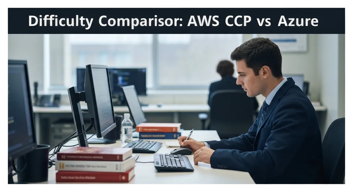 Difficulty Comparison: Aws Ccp vs Azure guide - AWS - Amazon Web Services certification study resource