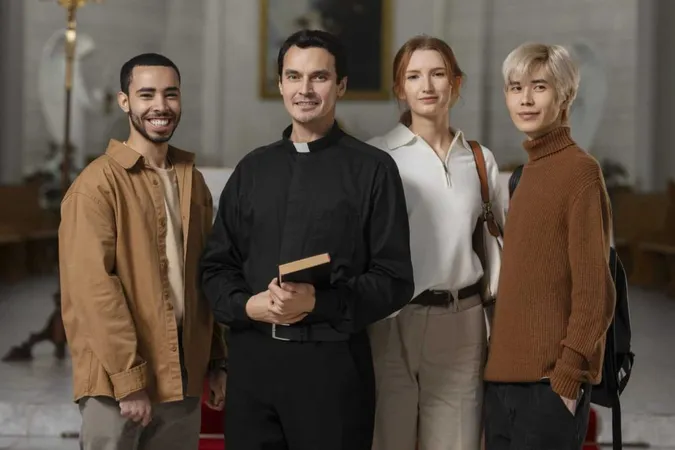 People Visiting Praying Church Building X - Board Certified Chaplain study guide