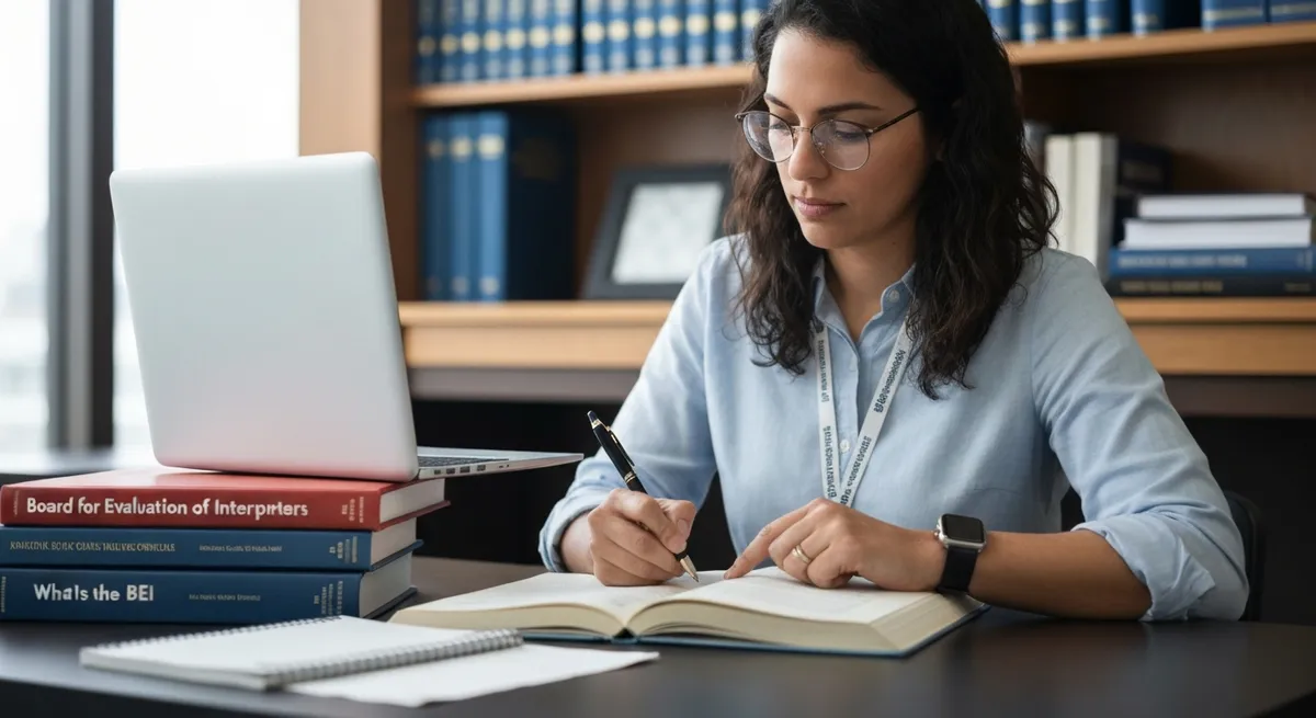 Group Deaf People Communicating Through Sign Language - Board for Evaluation of Interpreters study guide