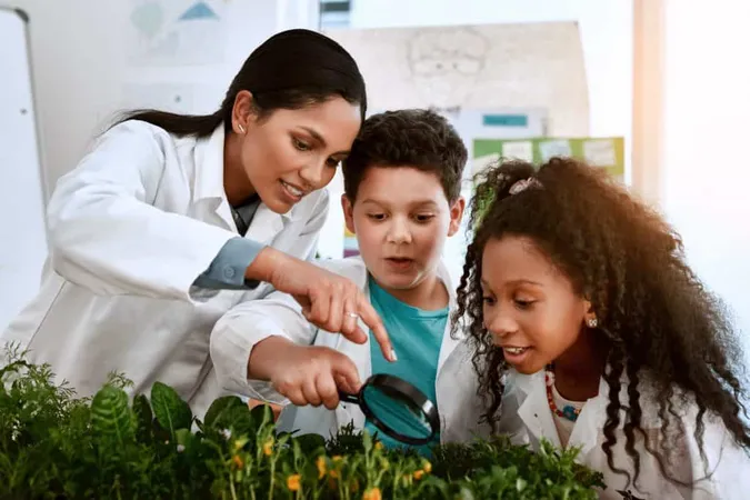 Children Teacher School With Microscope Plants Education Science Environmental Awareness People Students Happy Classroom Crop Experiment Research Knowledge Lab X - Photosynthesis BioInteractive Test study guide