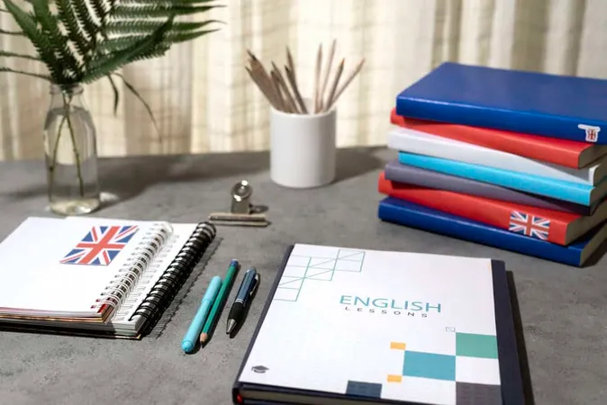 English Books Stacks Table Worki - Blog study guide