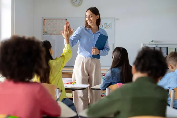 Joyful Teacher Sharing Highfive - Blog study guide