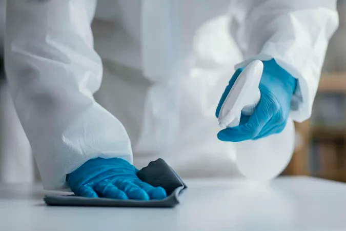Person Disinfecting Biohazard Ar - Blog study guide