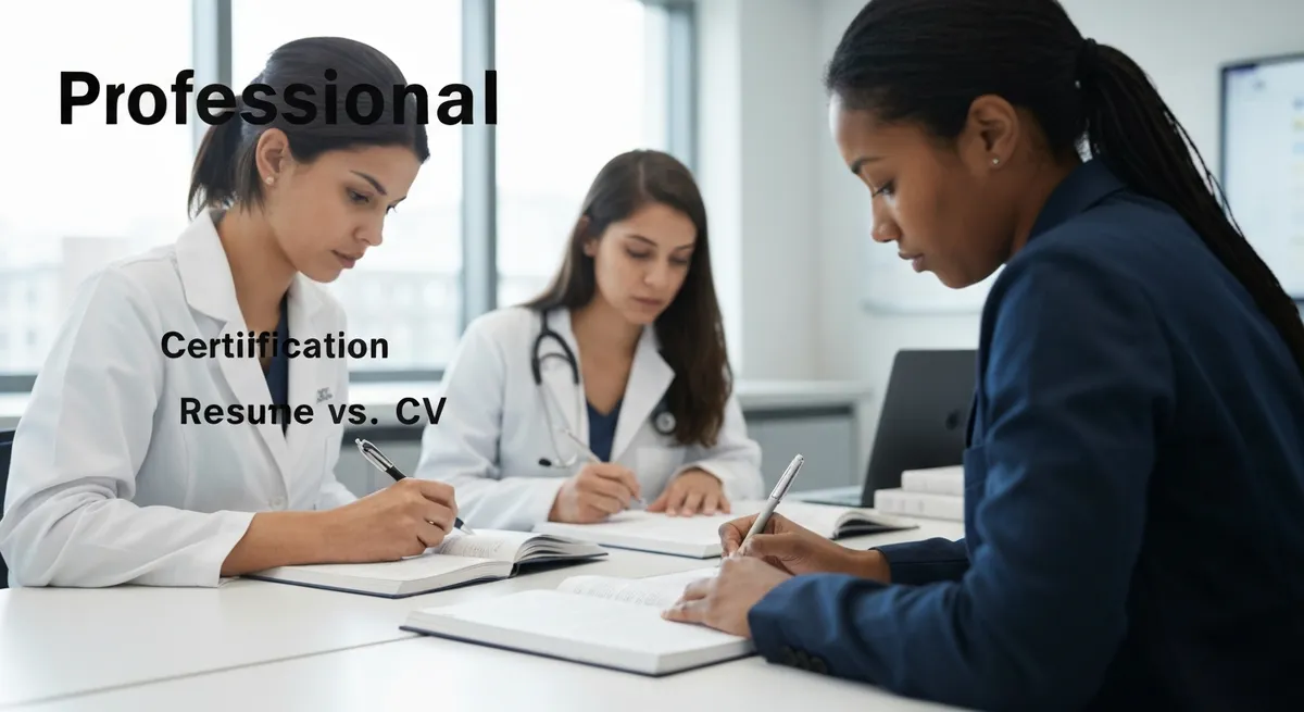 Resume vs. CV: Writing Tips for Certification Applicants