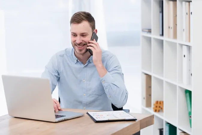 Smiley Man Working Laptop 1 - Blog study guide