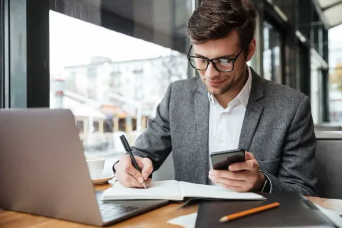 Smiling Businessman Eyeglasses S - Blog study guide