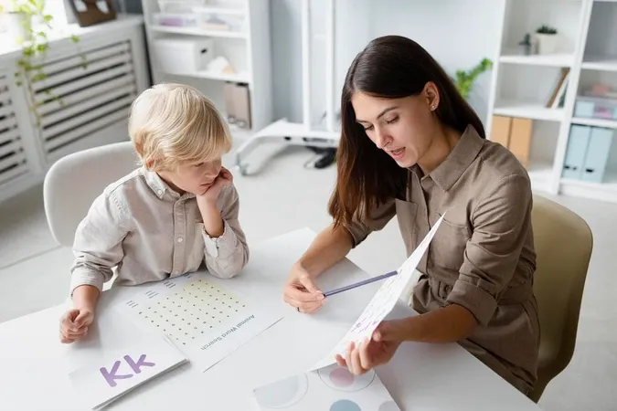 Woman Doing Speech Therapy With 1 2 - Blog study guide