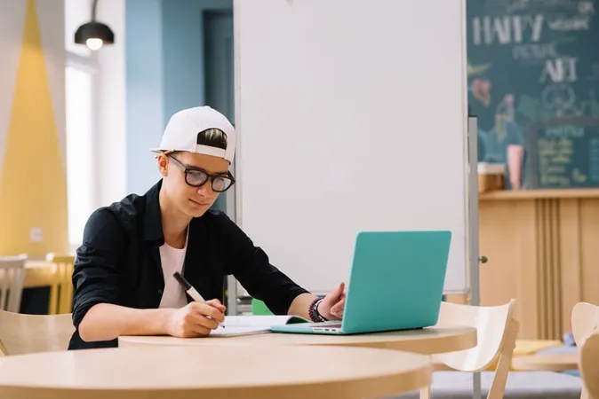 Student Working With Laptop 1 - Blog study guide