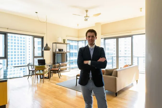 Portrait Young Handsome Businessman Relaxing Living Room X - Certified Apartment Manager study guide