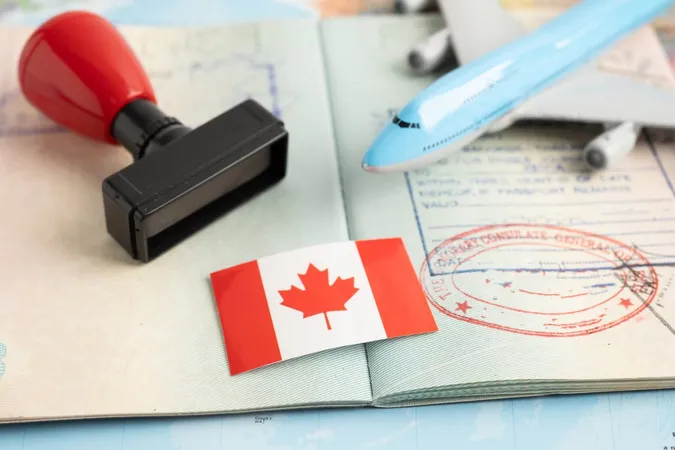 Canada Flag With Approved Stamp - Canadian Citizenship study guide
