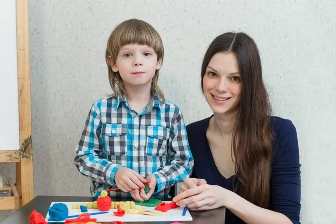 Child Kid Boy Mother Play Colorful Clay 2 X - Certified Autism Specialist study guide