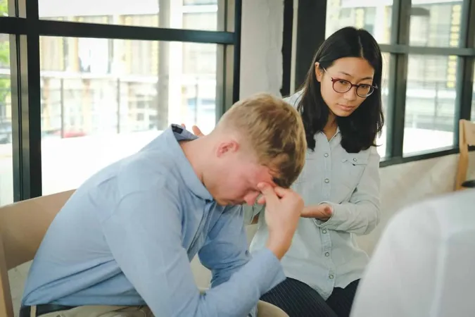 Young Couple Sitting Front Woman X - Certified Crisis Intervention Specialist study guide