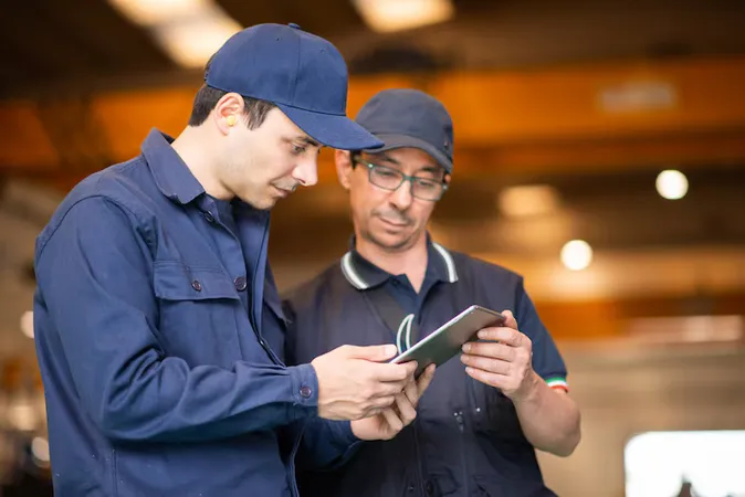 Two Workers Using Tablet Modern Factory - Certified Cost Technician study guide