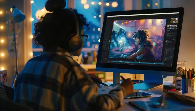 Female Graphic Designer Working Desk X - Certified Digital Artist study guide