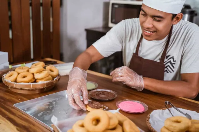 Chef Male Preparing Donuts Kitchen X - Certified Doughnut Maker study guide