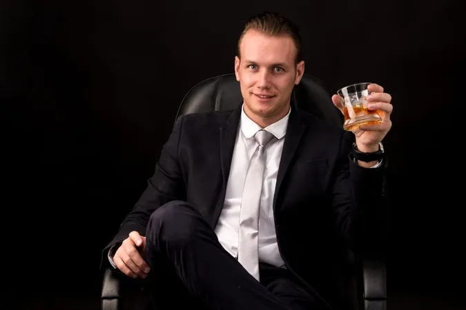 Portrait Man Drinking Glass X - Certified Bourbon Professional study guide