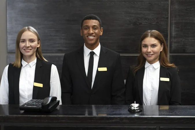 Receptionists Elegant Suits Work Hours X - Certified Hospitality Administrator study guide