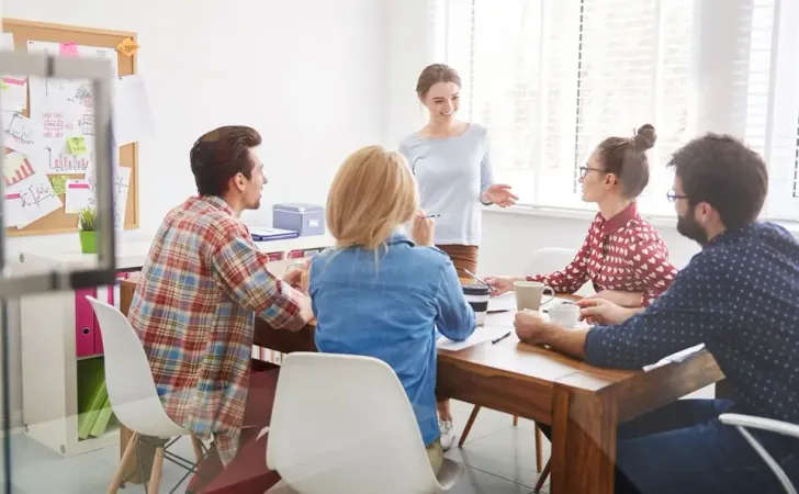 Onlinejsonformatter. Coworkers Team Working Brainstorming Concept Large - Certified Faculty Developer study guide