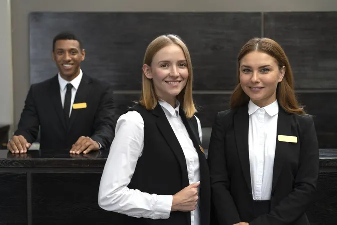 Receptionists Work Elegant Suits X - Certified Hospitality Educator study guide