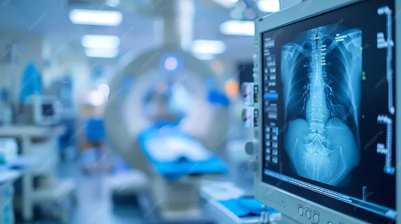 Closeup Xray Monitor Medical Facility - Cardiac Interventional Radiology study guide