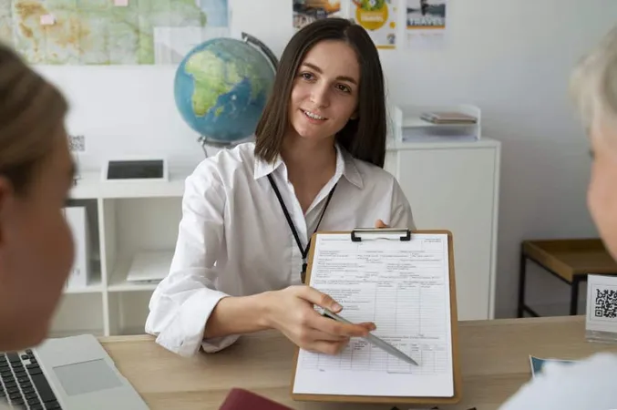 Front View Woman Working As Travel Agent X - Certified Immigration Specialist study guide