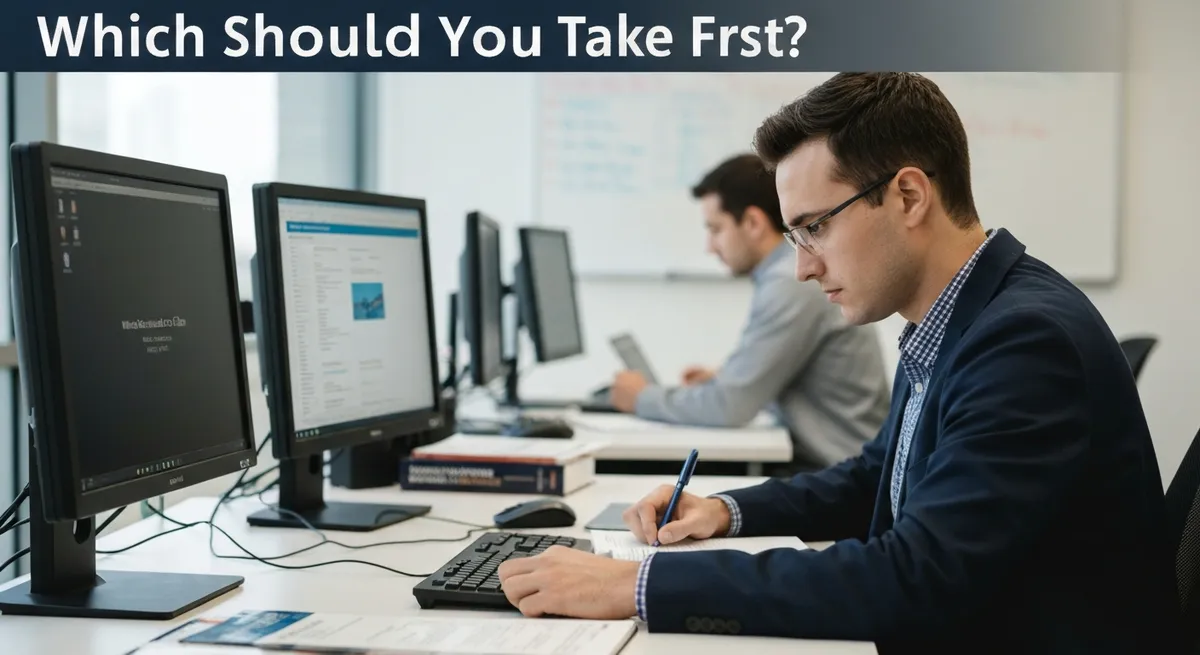 Which Should You Take First? guide - Cisco CCNA certification study resource