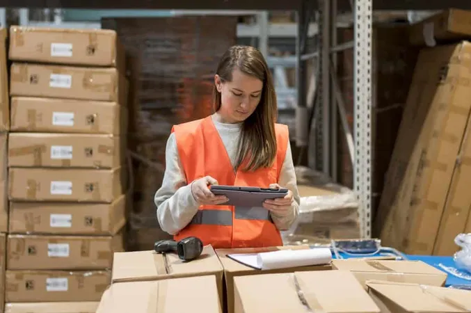 Medium Shot Woman With Tablet X - Certified Logistics Associate study guide