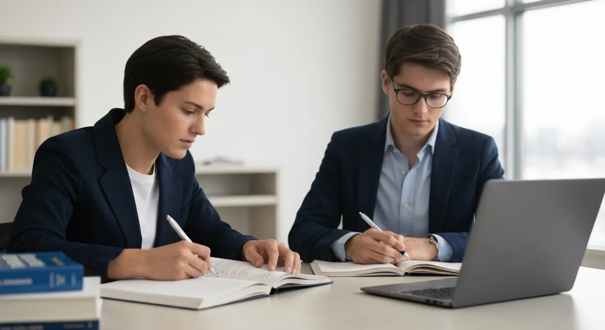 Woman Study College Research Literature Young - Common Law Admission Test study guide