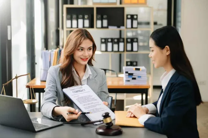 Business Law Concept Lawyer Business Lawyers Are Consulting Lawyers Women Entrepreneurs File Copyright Lawsuit With Laptop Tablet X - Certified Licensing Professional study guide