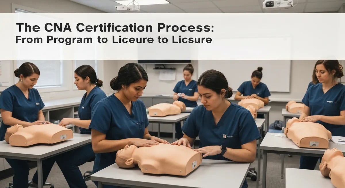 The CNA Certification Process: From Program Completion to Licensure guide - CNA certification study resource