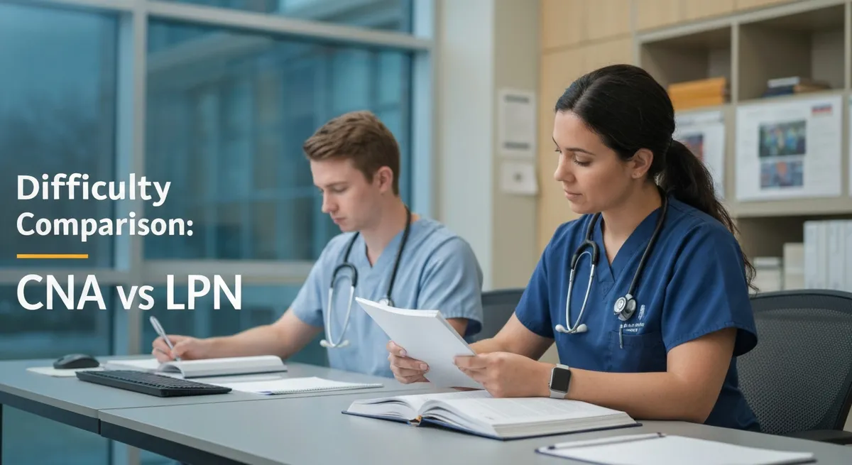 Difficulty Comparison: CNA vs LPN guide - CNA - Certified Nursing Assistant certification study resource