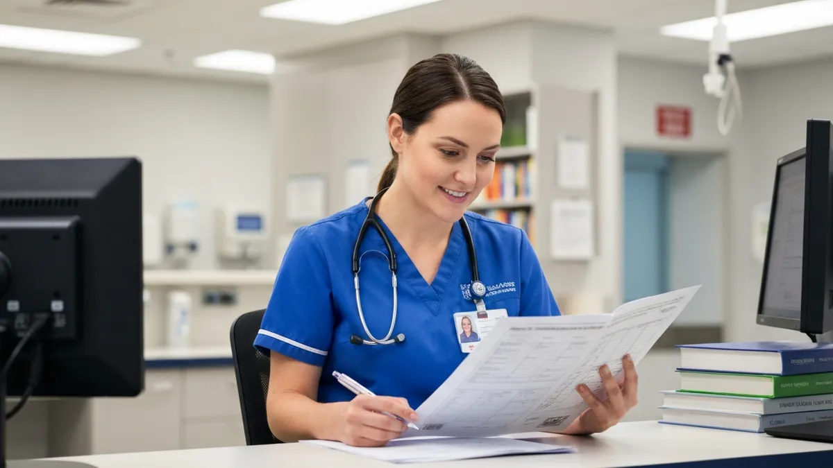 CNA student practicing hands-on patient transfer technique during the clinical component of a free employer-sponsored CNA training program