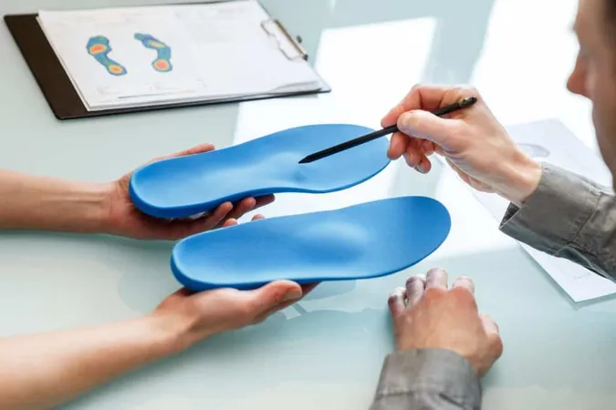 Doctor Consulting Patient Custom Orthotic Insoles Clinic Personalised Custom Fit Feet Recreation Medicine Concept X - Certified Orthotics Specialist study guide