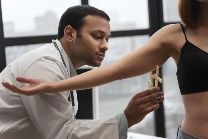 Side View Doctor Checking Patient X - Certified Orthotic Fitter study guide