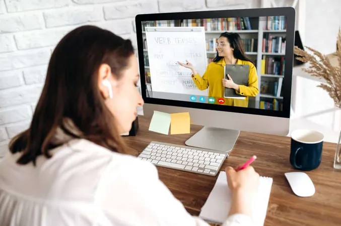 Girl Woman Video Call Student Conference Education Online X - Certified Online Instructor study guide