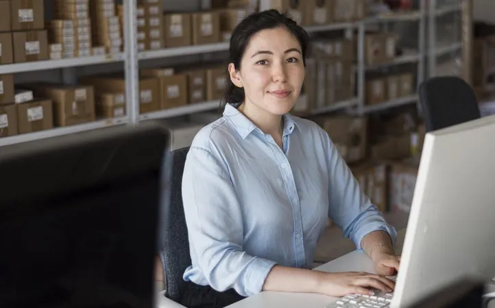 High Angle Smiley Business Woman X - Certified Operations Manager study guide